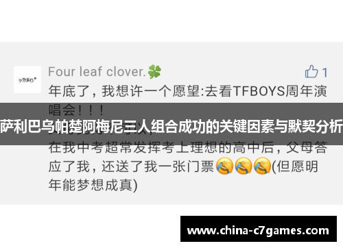 萨利巴乌帕楚阿梅尼三人组合成功的关键因素与默契分析